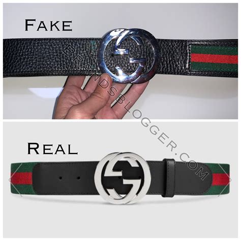 how to notice a fake gucci belt